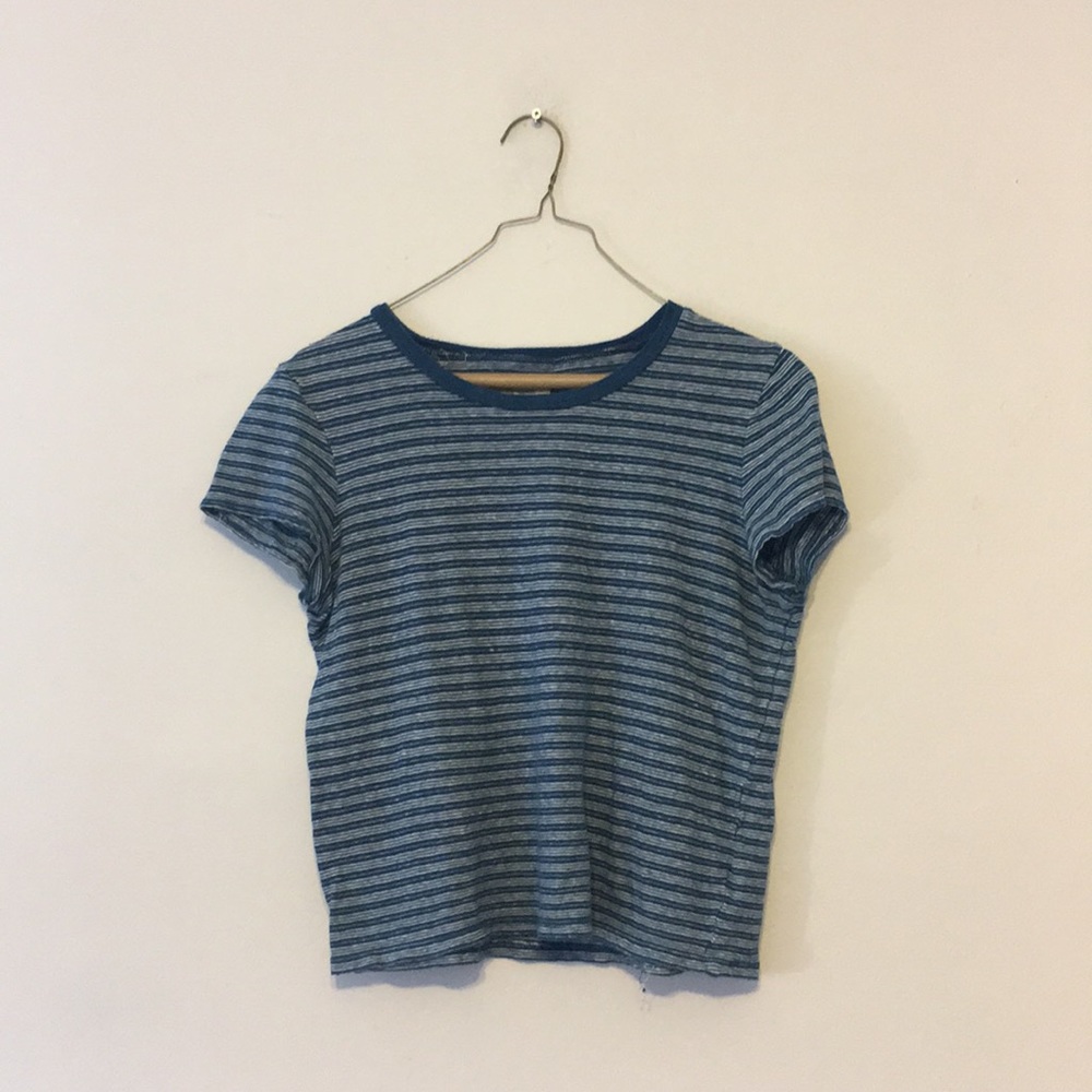 Madewell Lo-Fi Shrunken Tee in Fairbury Stripe